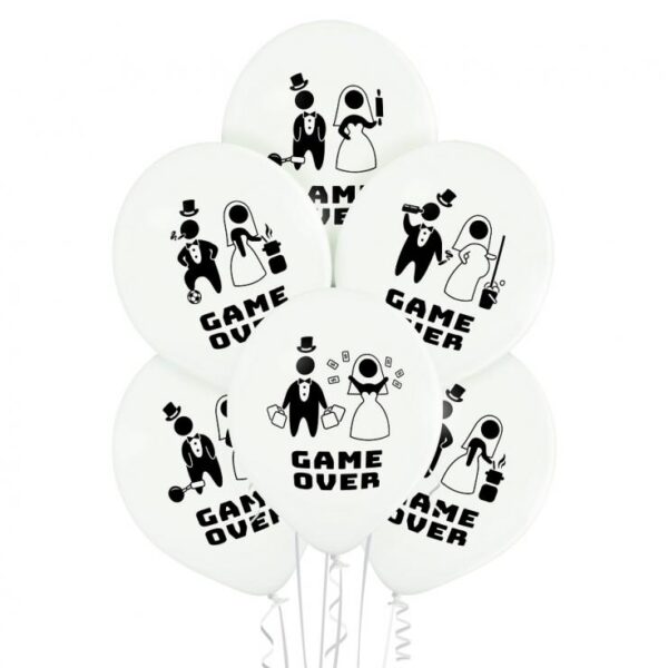#BL Balony D11 Game Over 1C2S, 6 szt.