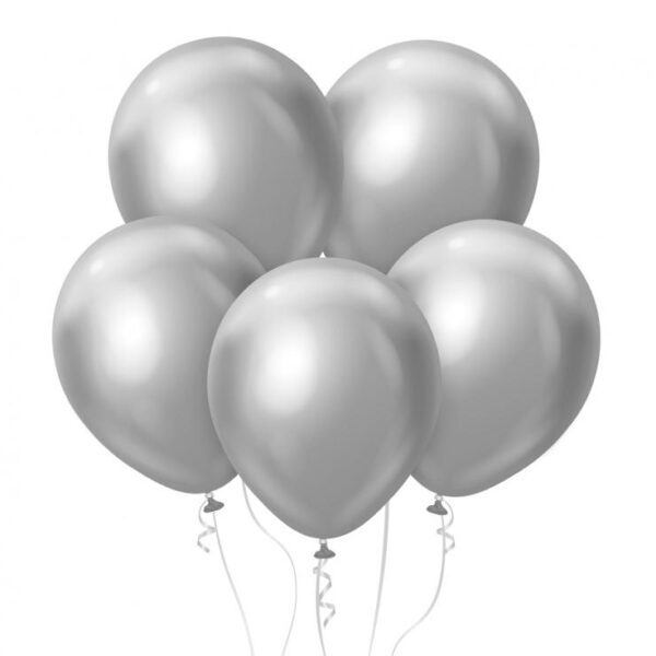 #BL Balony Beauty&Charm, platynowe srebrne 12"/ 7 szt.