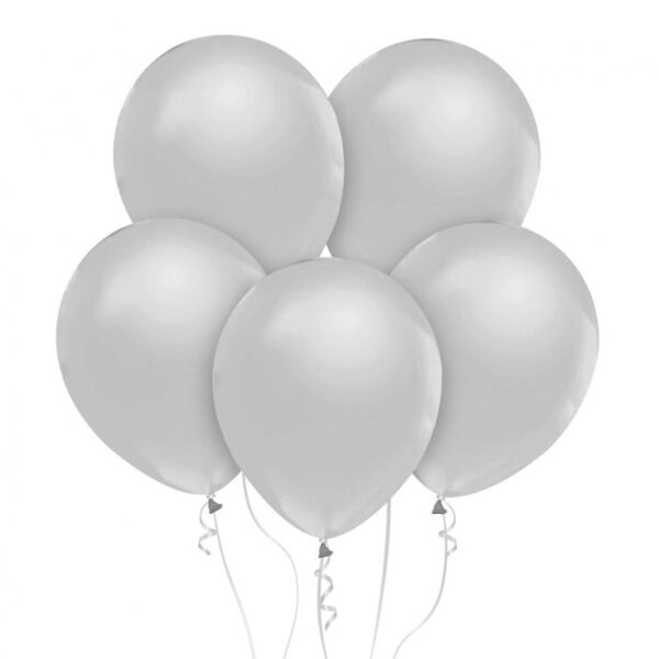 #BL Balony Beauty&Charm, metaliki srebrne 12"/ 50 szt.