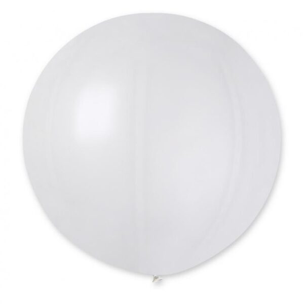 #BL Balon GM220, kula metalik 0.65m - biała 29