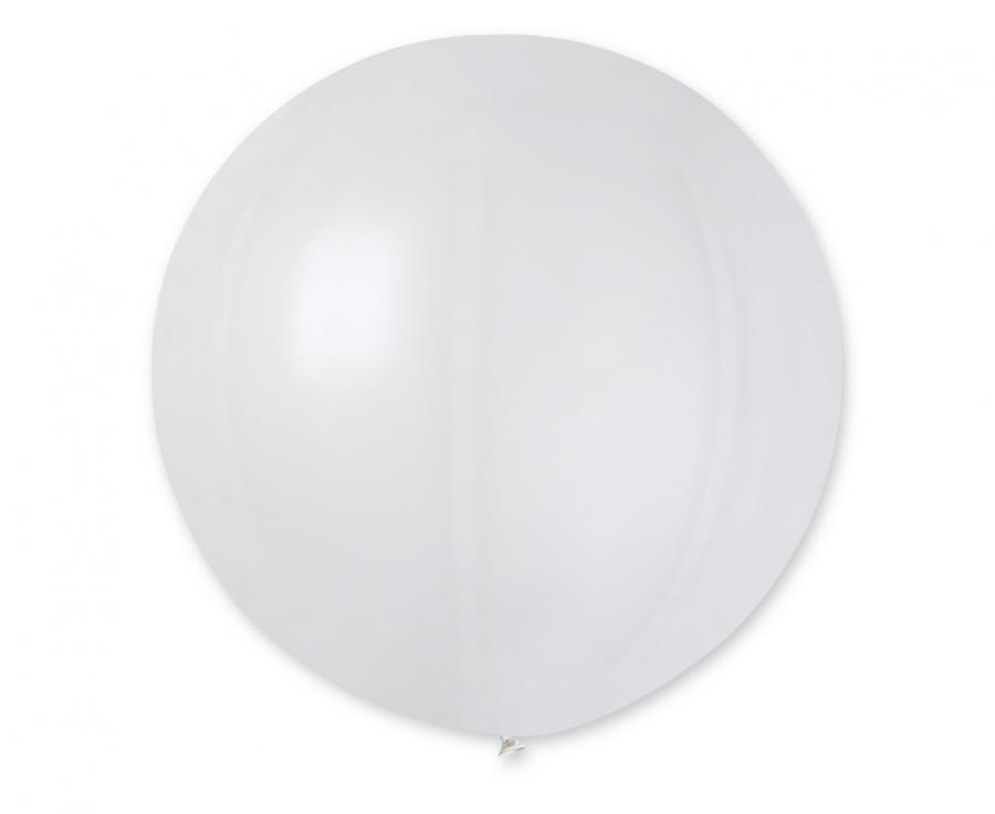 #BL Balon GM220, kula metalik 0.65m - biała 29