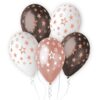 #BL Balony Premium Hel GWIAZDY RÓŻOWO-ZŁOTE, 13 cali/ 6 szt. KK