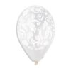 #BL Balony Premium Hel "Witrażowe liście", transparentne, 13"/ 5 szt. KK
