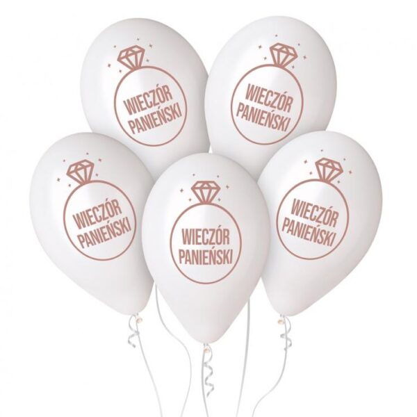 #BL Balony Premium Hel Wieczór Panieński, 13 cali/ 5 szt.