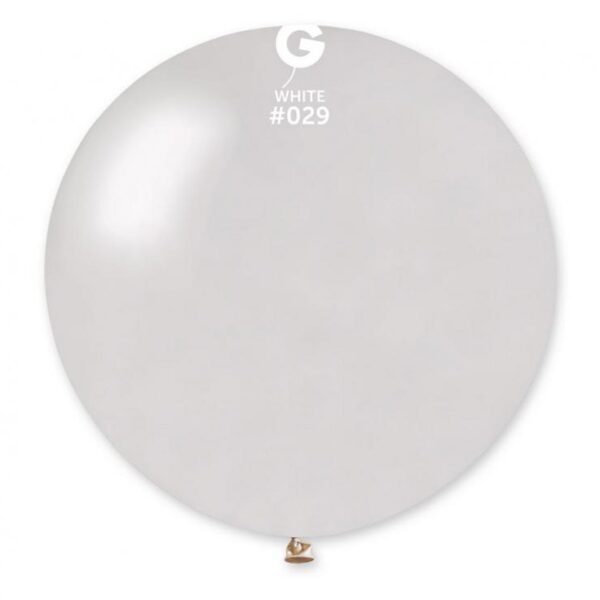 #BL Balon GM30, kula metal 0.80m - biała 29
