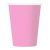 #ZKU Kubeczki pap. jednokolorowe różowe 204U, 250 ml/ 6 szt.