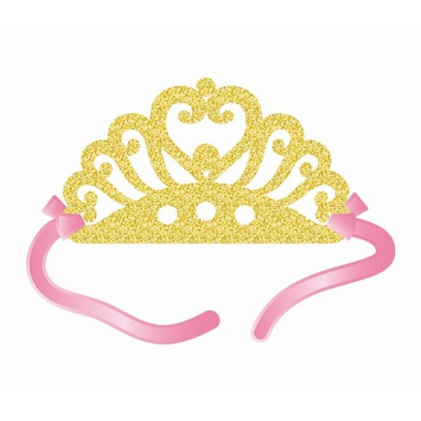 #STAI Zestaw "Brokatowe tiary", z tasiemką, 4 szt. KK