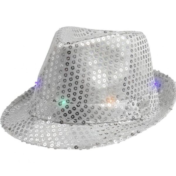 #STAK Kapelusz świecący, srebrny, cekin