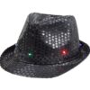 #STAK Kapelusz świecący, czarny, cekin