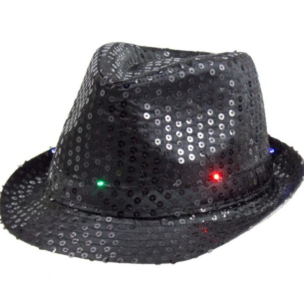 #STAK Kapelusz świecący, czarny, cekin