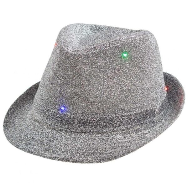 #STAK Kapelusz świecący "Brokat", srebrny