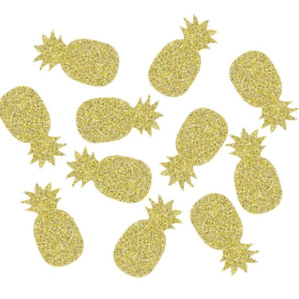 #DEKO Konfetti "Brokatowy Ananas", 1.5x3 cm, 18 g KK
