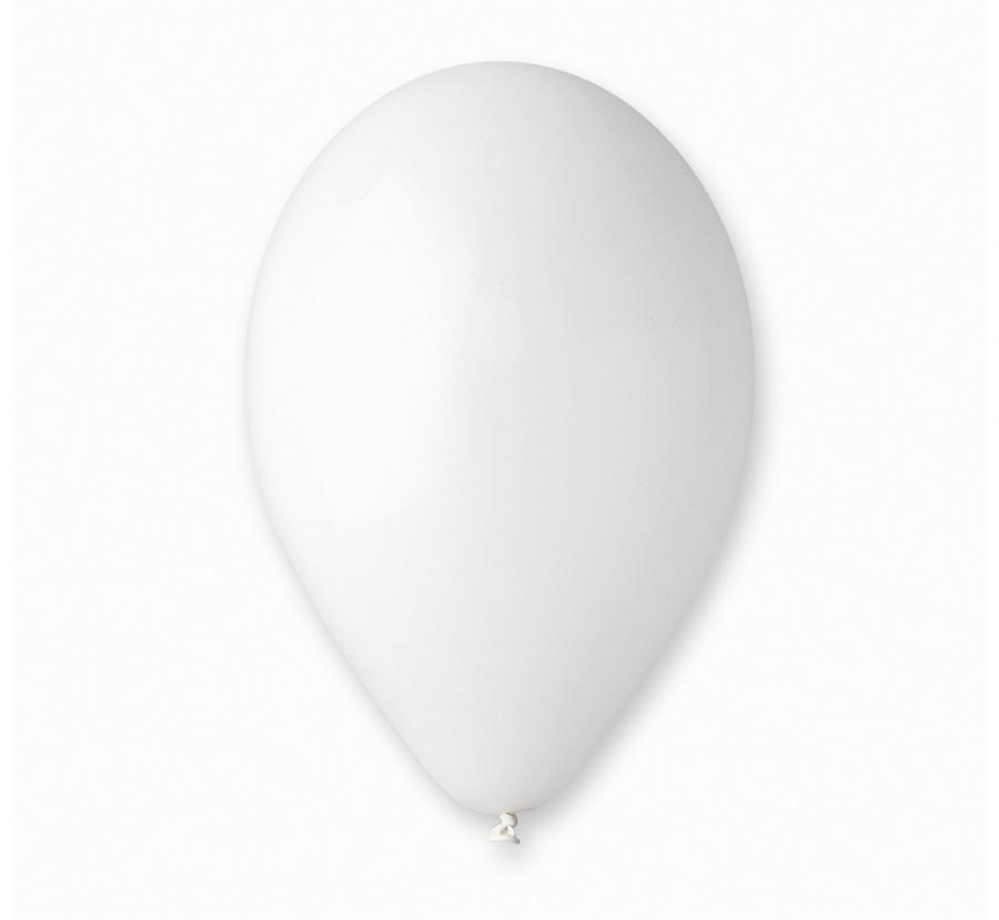 #BL Balony G90 pastel 10" - białe 01/ 500 szt.