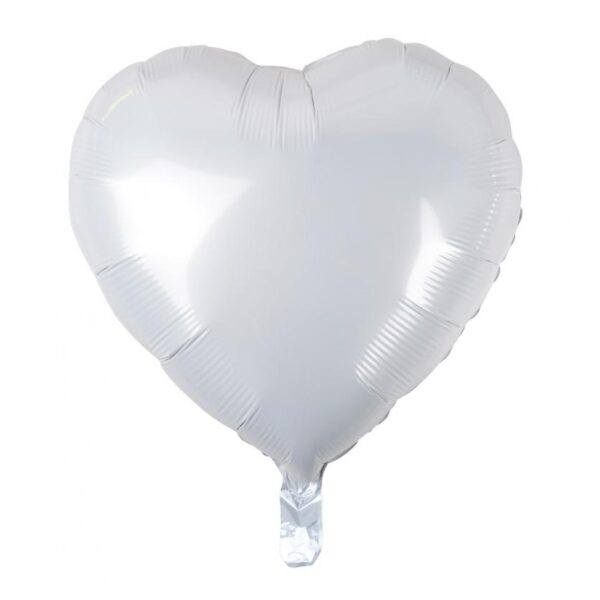 #BFK Balon foliowy "Serce", białe, 18" AA