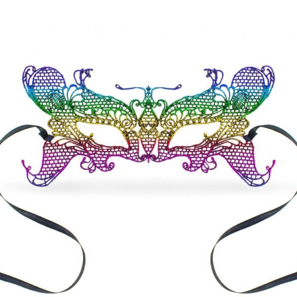 #STAI Maseczka ażurowa "Tęczowy motyl"