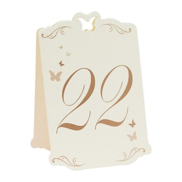 #DEI Numery na stoliki Flutter By, 10x15 cm, 13-24