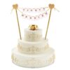 #DETO Dekoracja papierowa W&C na tort Just Married, 25 cm KK
