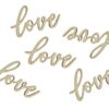 #DEKO Konfetti drewniane Love, 6x3 cm, 18 szt.