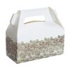 #ZI Pudełka papierowe W&C na ciasto Złoty nadruk, 20x10x10 cm, 6 szt. KK