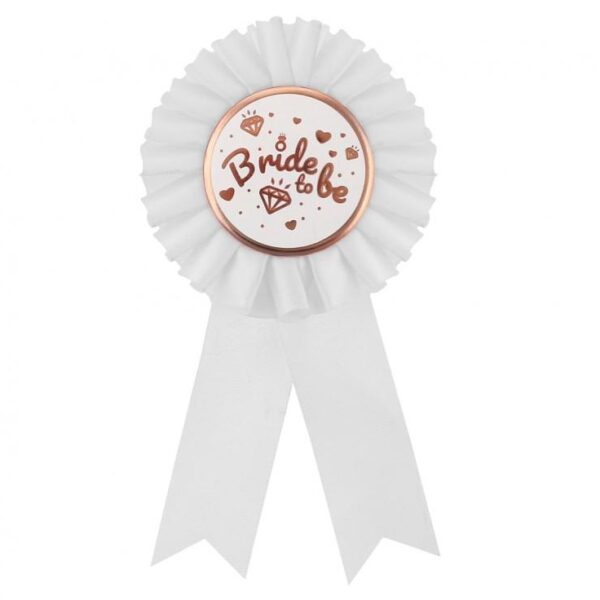 #STAI Kotylion Bride to be, biały