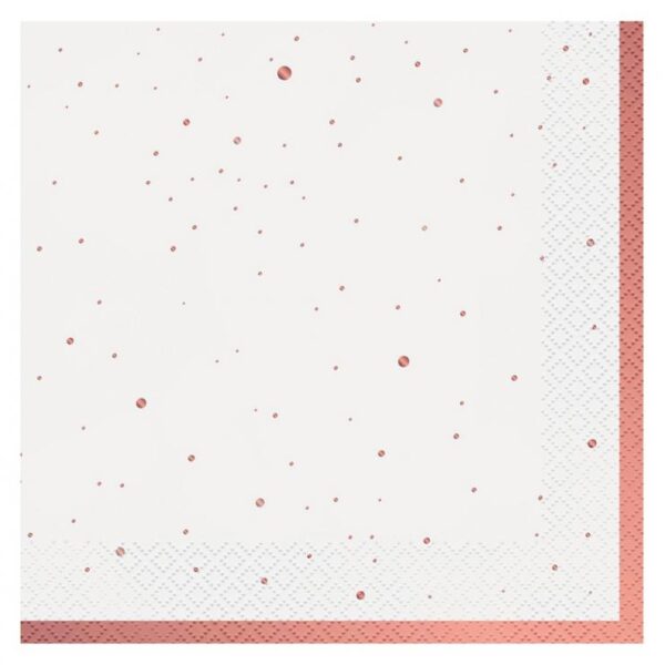 #ZSE Serwetki Celebrate (różowo-złote), certyfikat FSC, 33x33 cm/ 20 szt.