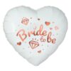 #BFK Balon foliowy Bride To Be (białe serce), 18 cali KK