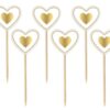 #DEI Pikery Złote serduszko, 6 szt.
