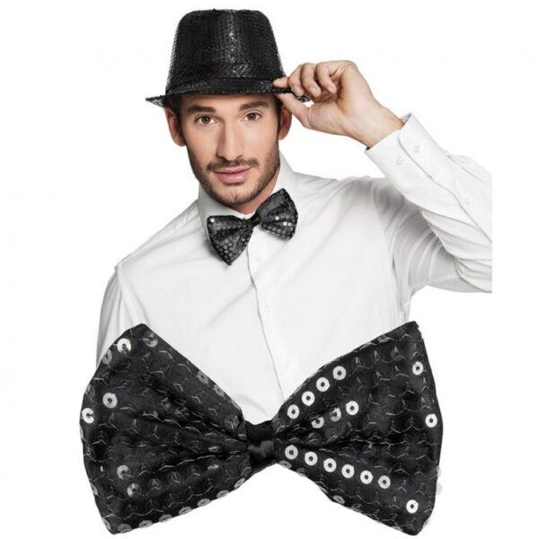 #STAI Mucha w cekiny czarna