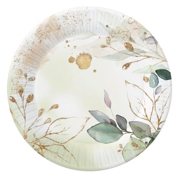 #ZTA Talerzyki papierowe Feelings, 18 cm/ 6 szt. KK