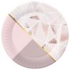 #ZTA Talerzyki papierowe Rose Chic, 18 cm/ 6 szt. KK