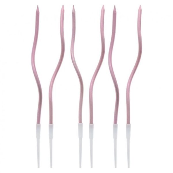 #SU Świeczki B&C Świderki, metaliczne różowo-złote, 16.5x0.25 cm, 6 szt.