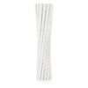 #ZSŁ Rurki (słomki) pap. białe, 6x197mm / 12 szt. KK