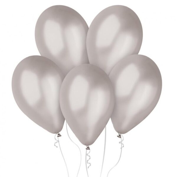#BL Balony GM120 metal 13" - srebrne 38 / 50 szt.