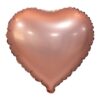 #BFK Balon foliowy "Serce", matowe, różowo-złote, 18"