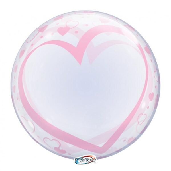 #BFK Balon Takara Bubble Balloon - Serca i serduszka, 555 mm/ 10 szt. (rozm. QL 24,0")