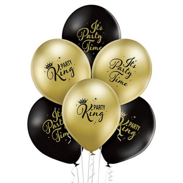 #BL Balony lateksowe D11 Party King 1C2S, 6 szt.