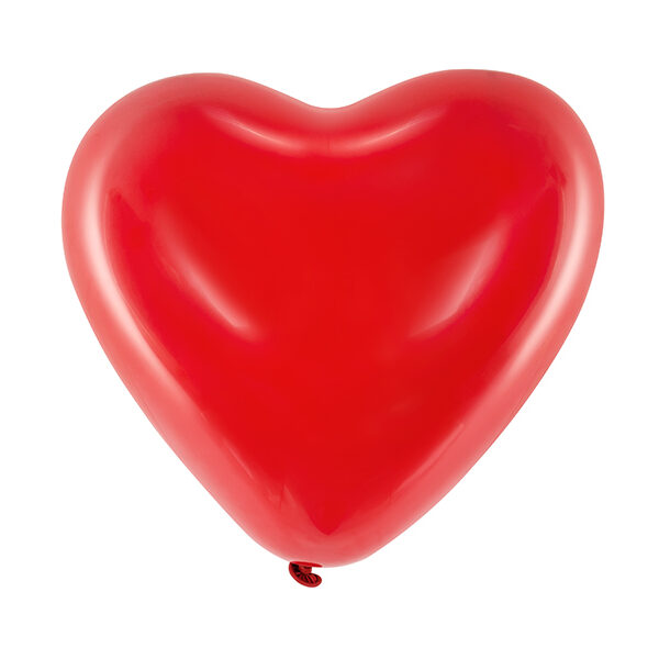 Balony 10'' Serca, Pastel czerwony (1 op. / 100 szt.)