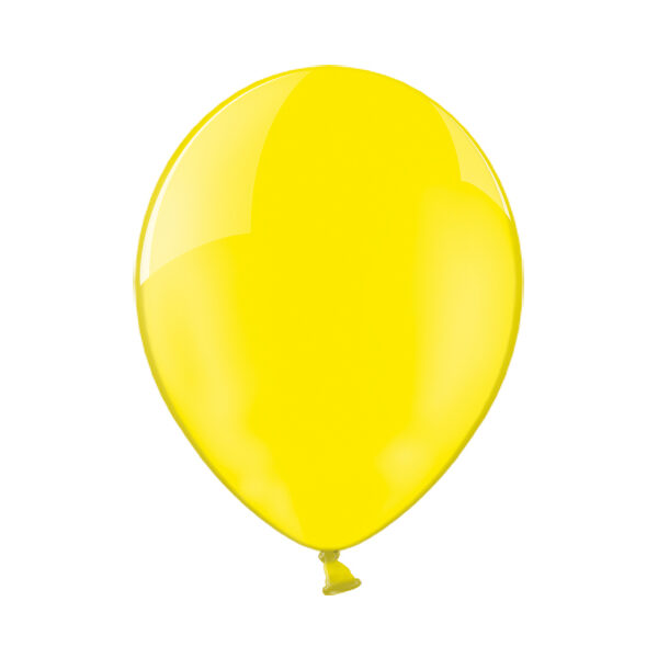 Balony 23cm, Crystal Yellow (1 op. / 100 szt.)