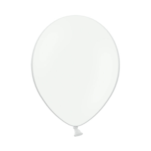 Balony 23cm, Pastel White (1 op. / 100 szt.)