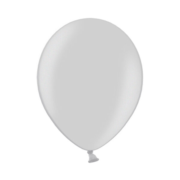 Balony 30cm, Metallic Silver (1 op. / 100 szt.)