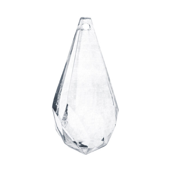 Zawieszki Krople, bezbarwny, 23 x 51mm (1 op. / 5 szt.)