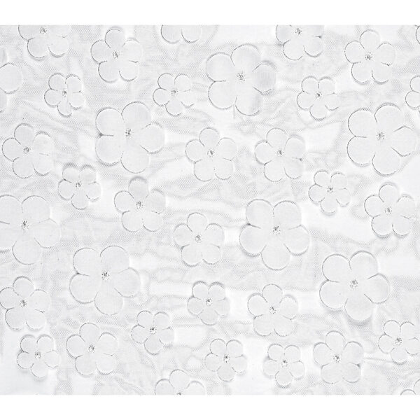 Bieżnik Kwiaty, biały, 26 x 500 cm