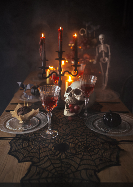 Bieżnik Pajęczyna, czarny, 185x45cm - obrazek 2