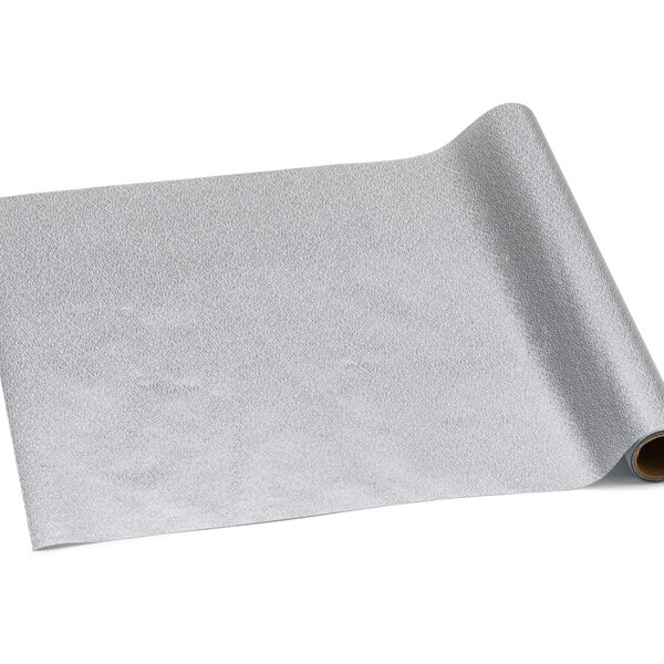 Bieżnik dekoracyjny, srebrny, 0,36 x 3 m