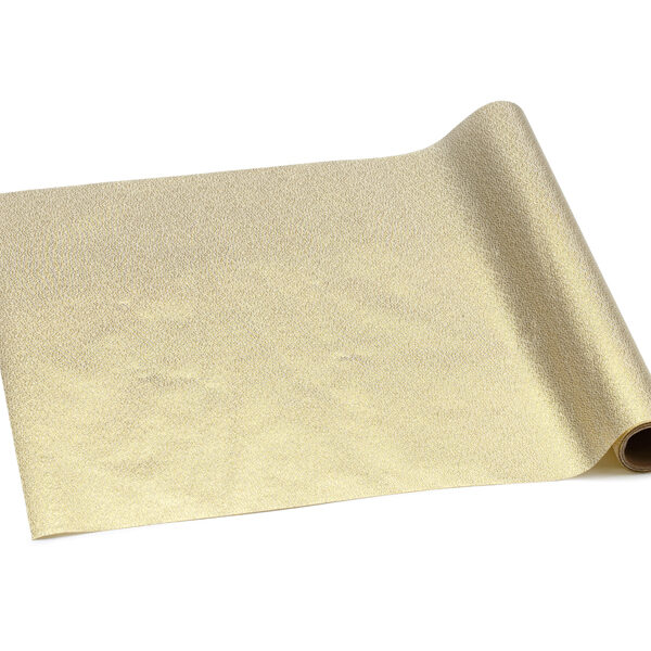 Bieżnik dekoracyjny, złoty, 0,36 x 3 m