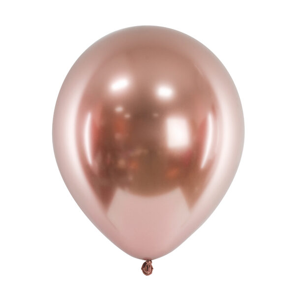 Balony Glossy 30cm, różowe złoto (1 op. / 50 szt.)