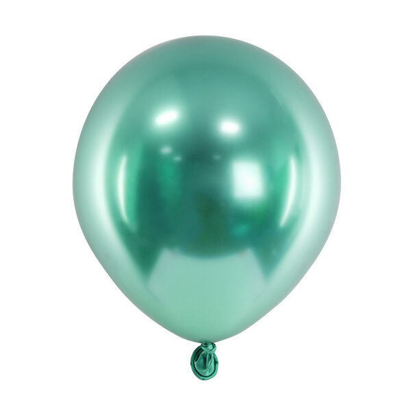 Balony Glossy 12 cm, butelkowa zieleń (1 op. / 50 szt.)