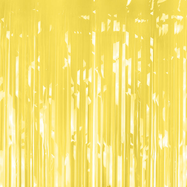 Kurtyna Party, jasny żółty, 100x200cm