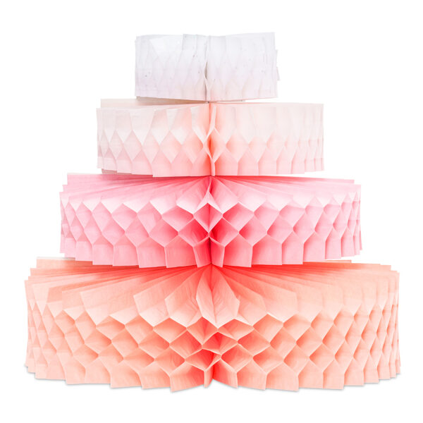 Dekoracja bibułowa Tort, 23 cm, mix