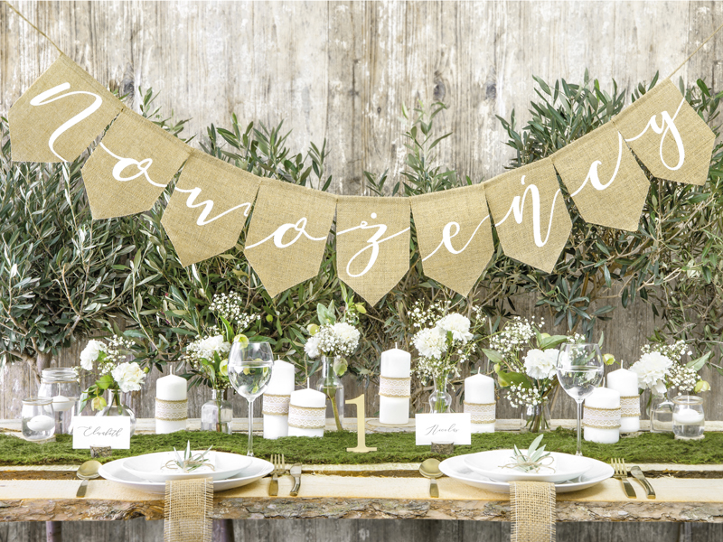 Drewniana podstawka na obrączki, 6cm - obrazek 5